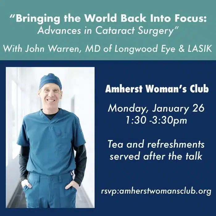 cataract surgery talk in Amherst