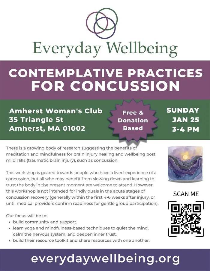 concussion recovery workshop in Amherst