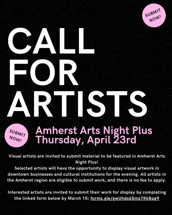 Amherst Arts Night Plus 2026