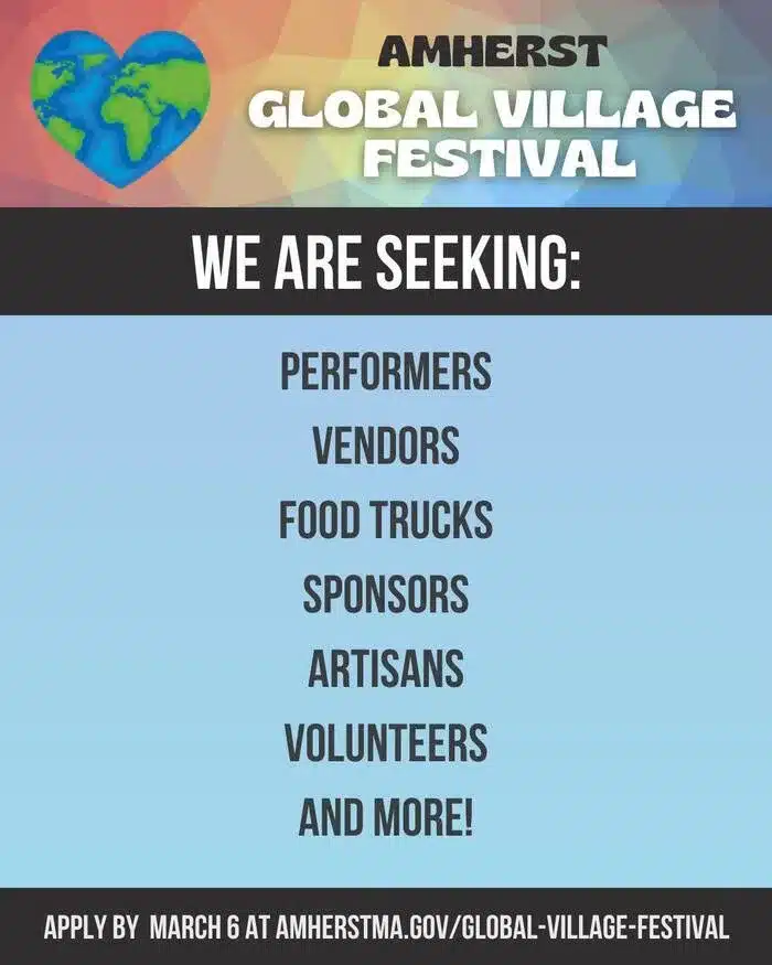 Amherst Global Village Festival 2026 call for participants
