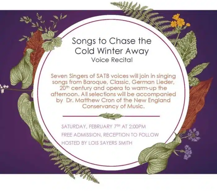 Amherst Woman's Club voice recital
