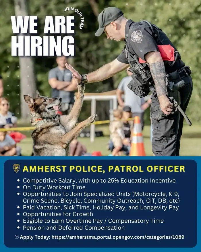 Amherst police hiring 2026