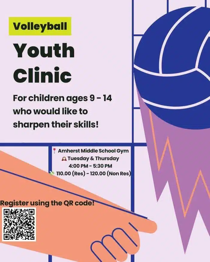 spring volleyball clinic 2026 Amherst