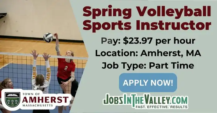 Amherst volleyball instructor job 2026