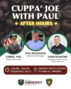 Cuppa Joe after hours in Amherst