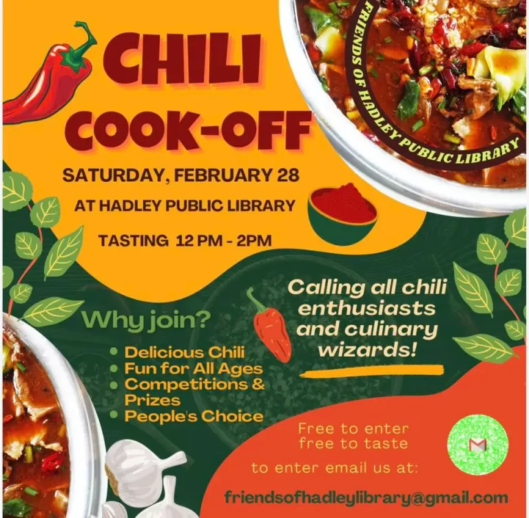 Hadley Public Library Chili Cook-Off 2026