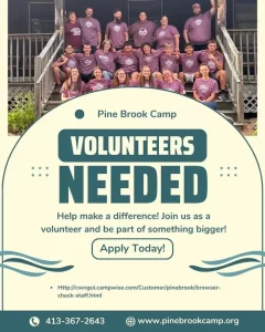 Pine Brook Camp volunteers 2026