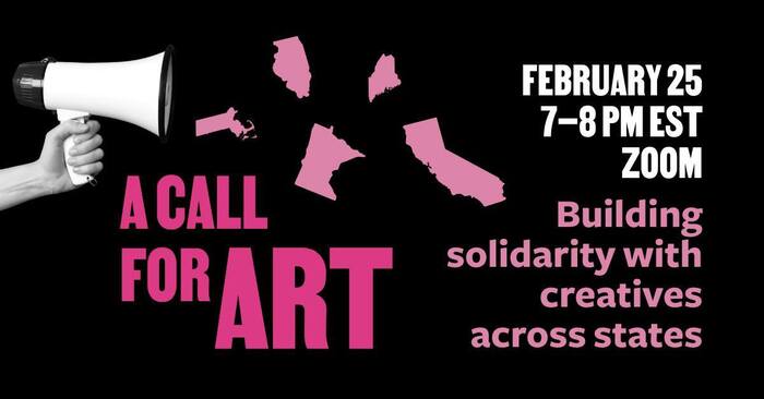 arts solidarity huddle