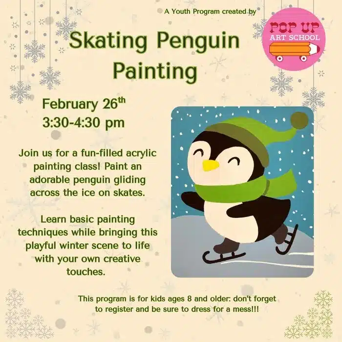 children's painting class in Hadley