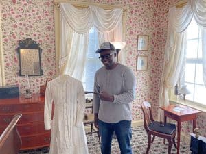 Fungai Tichawangana visits the Emily Dickinson Museum in Amherst MA.