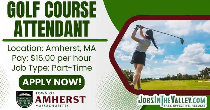 Amherst golf course job March 2026