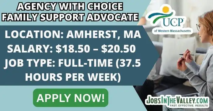Family Support Advocate job Amherst March 2026