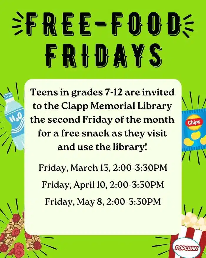Free Food Fridays in Belchertown 2026