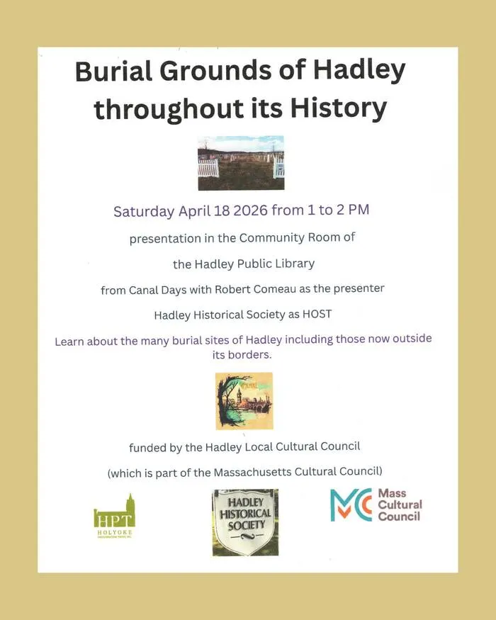 Hadley burial grounds talk
