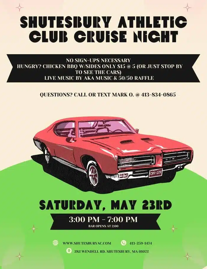 car show and bbq in Shutesbury