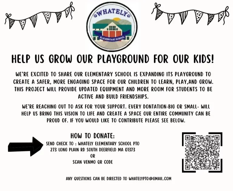 Whately Elementary playground fundraiser 2026