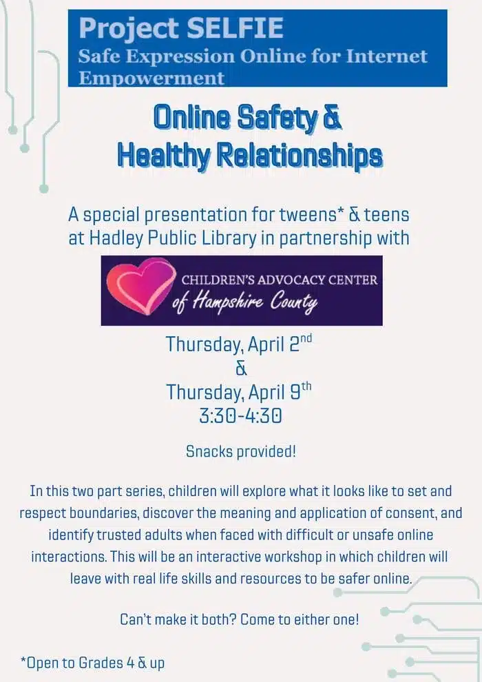 online safety program Hadley Library