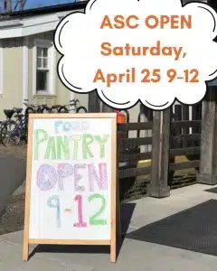 ASC Food Pantry Open April 25 2026