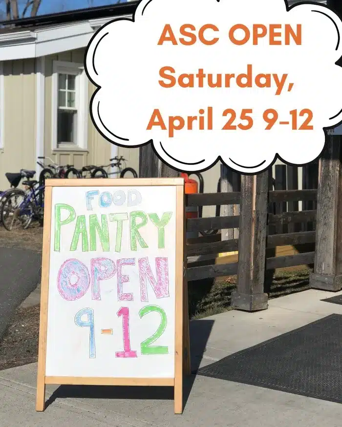 ASC Food Pantry Open April 25 2026