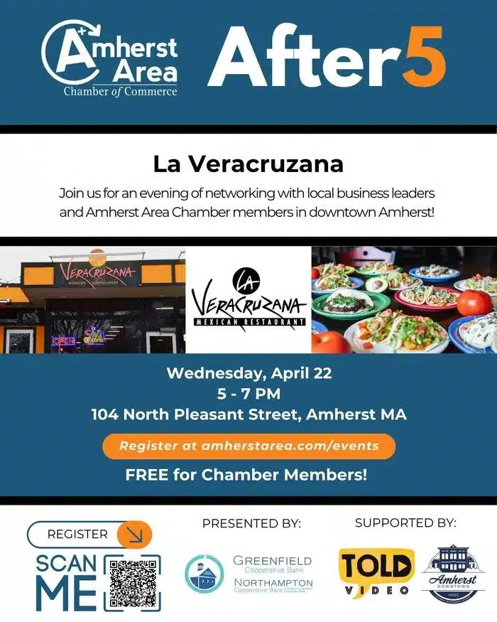 After 5 networking April 2026 Amherst