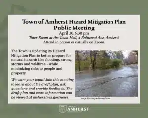 Amherst Hazard Mitigation Plan meeting 2026