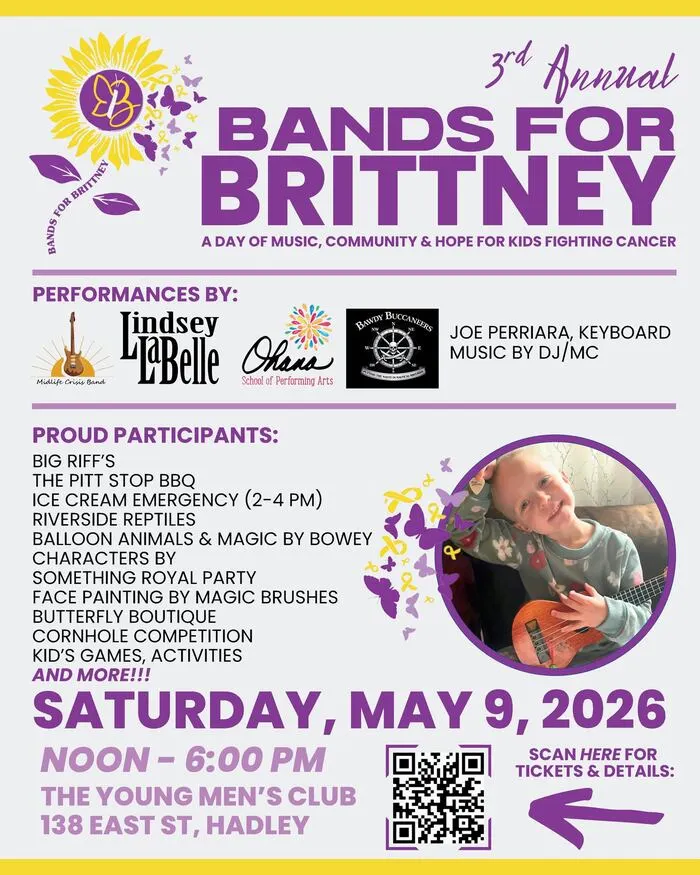 Bands for Brittney 2026 in Hadley