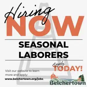 Belchertown DPW seasonal laborer April 2026