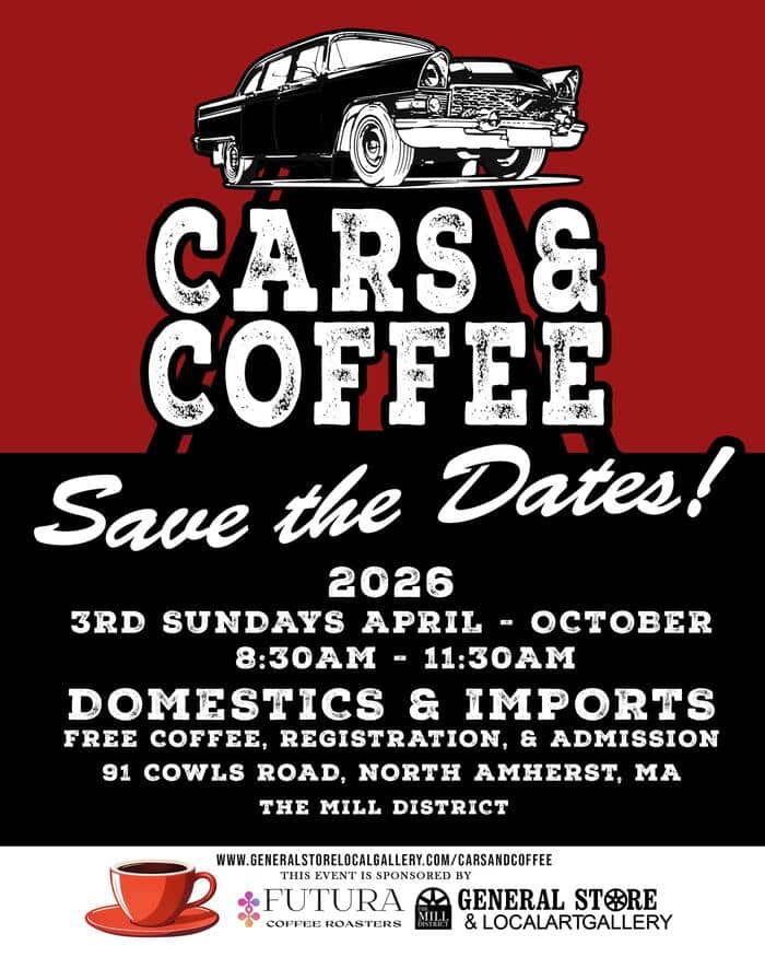Cars & Coffee 2026 in Amherst