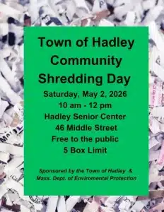 Hadley shredding day 2026