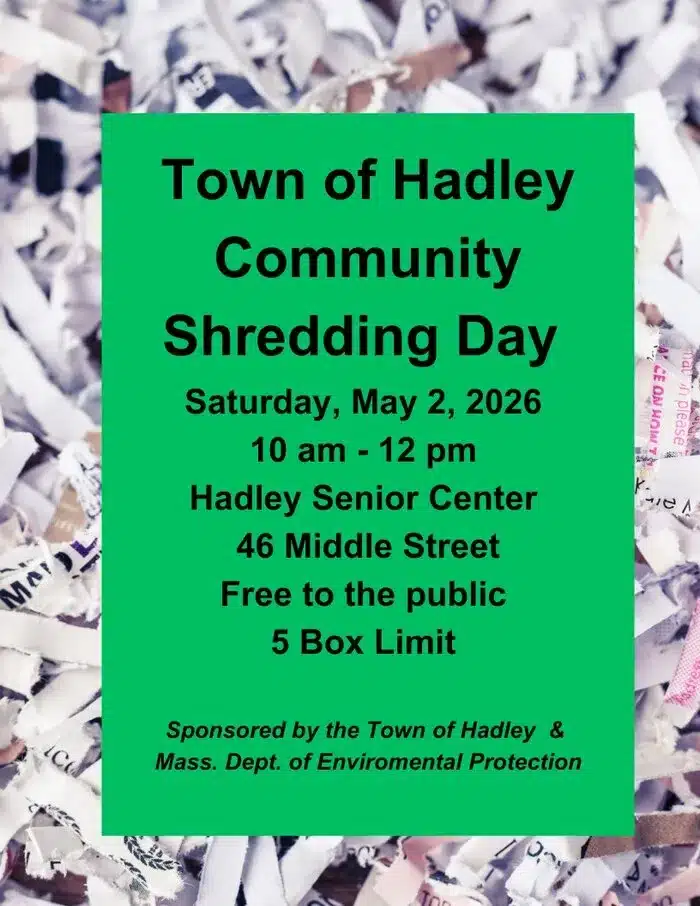 Hadley shredding day 2026