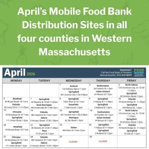 Mobile Food Bank April 2026 schedule