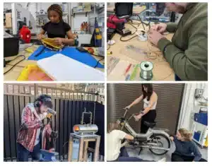 UMass Makerspace tour on Founders Day