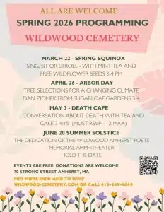 spring events 2026 Wildwood Cemetery