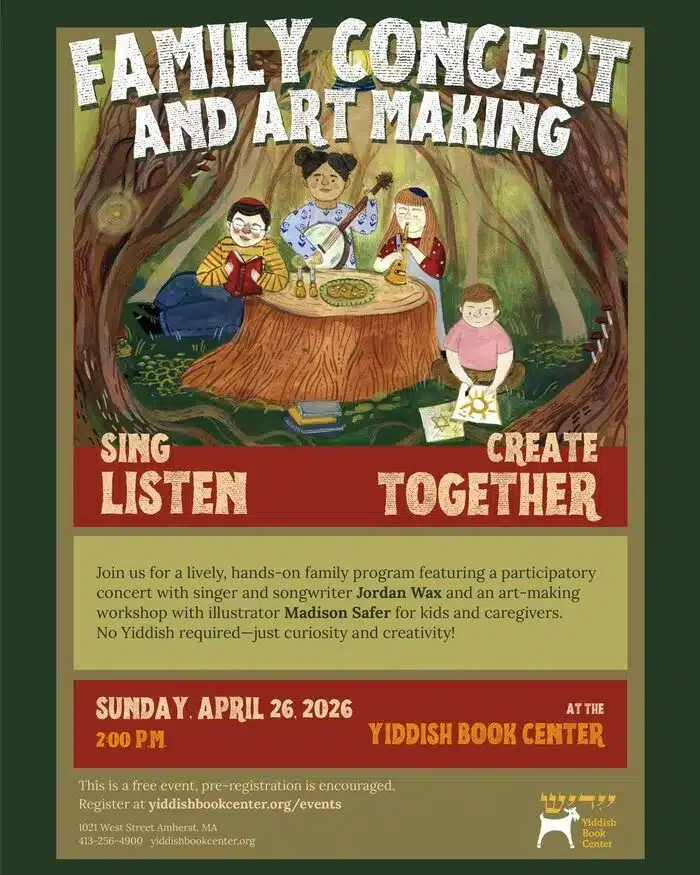 Yiddish family concert April 2026