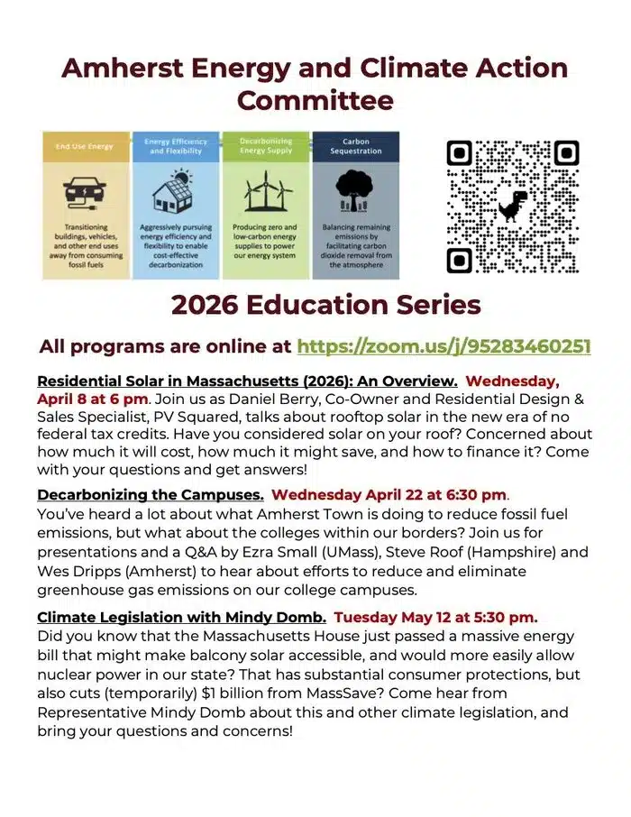 campus decarbonization Amherst
