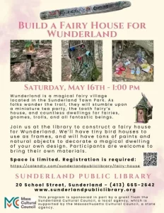 fairy house workshop Sunderland