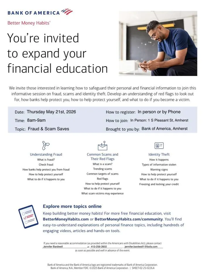 fraud prevention class Amherst