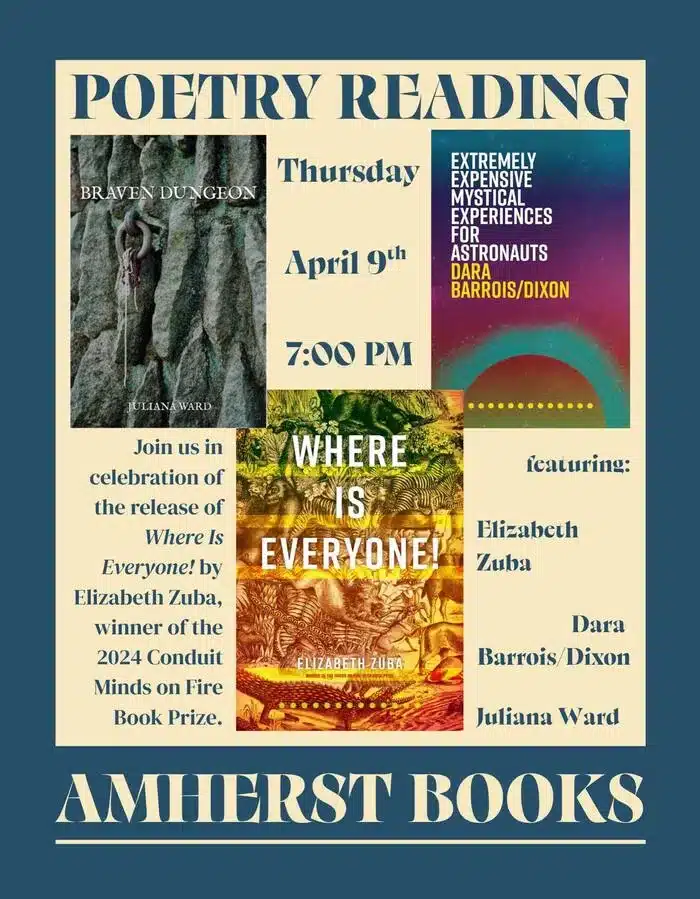 poetry reading Amherst Books