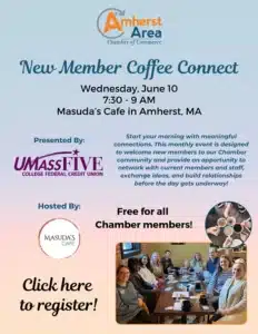 Amherst Chamber coffee connect June 2026