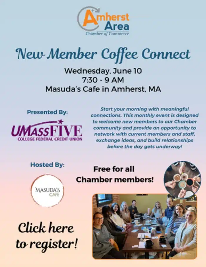 Amherst Chamber coffee connect June 2026