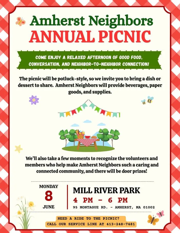 Amherst Neighbors Annual Picnic 2026