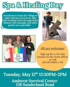 Amherst Survival Center healing day May 2026