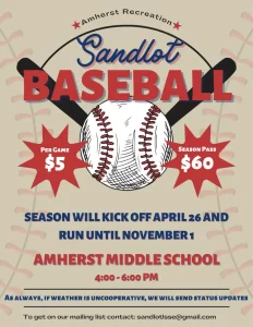 Amherst sandlot baseball