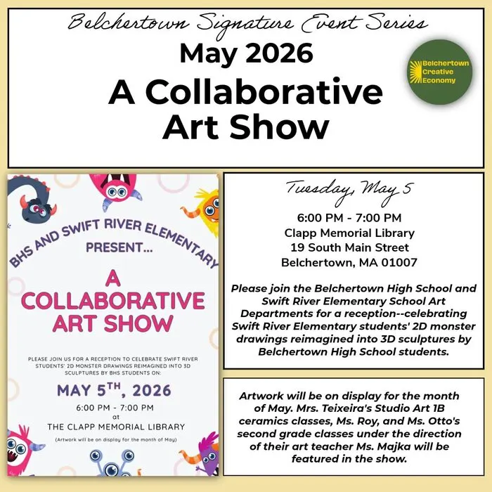 Collaborative Art Show Reception at Clapp Library