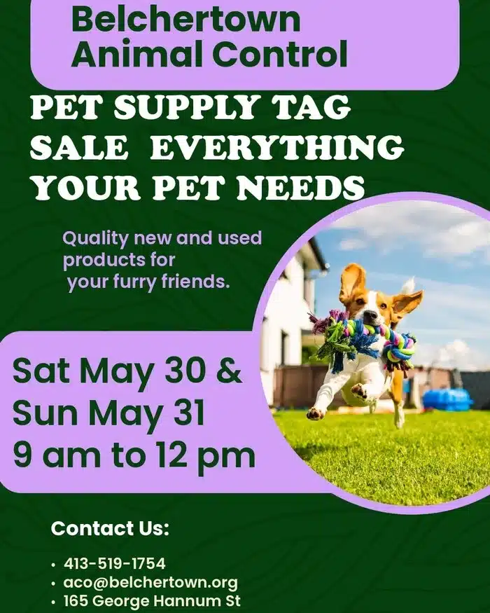 Belchertown Animal Control Pet Supply Tag Sale 2026