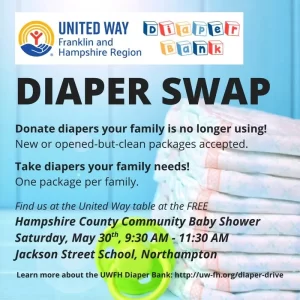 United Way Diaper Swap at Hampshire County Baby Shower