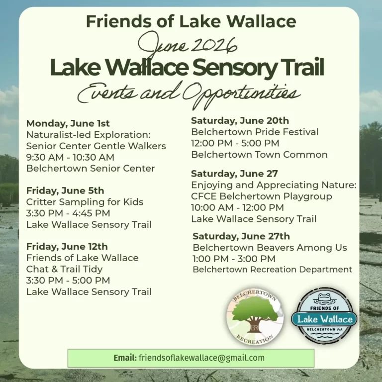 June 2026 Events at Lake Wallace Sensory Trail
