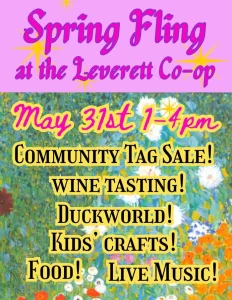 Leverett Village Co-op Spring Fling & Community Tag Sale