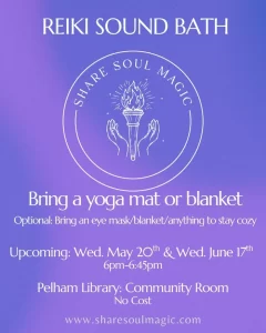 Reiki sound bath Pelham
