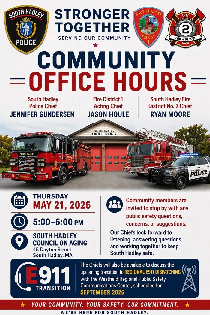 South Hadley Public Safety Community Office Hours